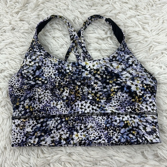 Lululemon Energy Bra Long Line *Medium Support, B-D Cup Floral Metropolis Multi - Picture 1 of 3
